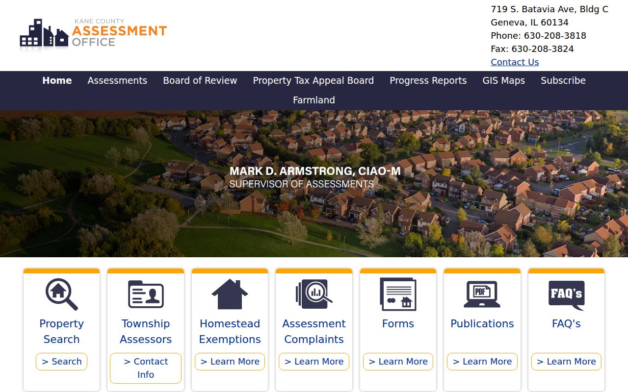 St. Charles ZIP code directory Kane assessment portal